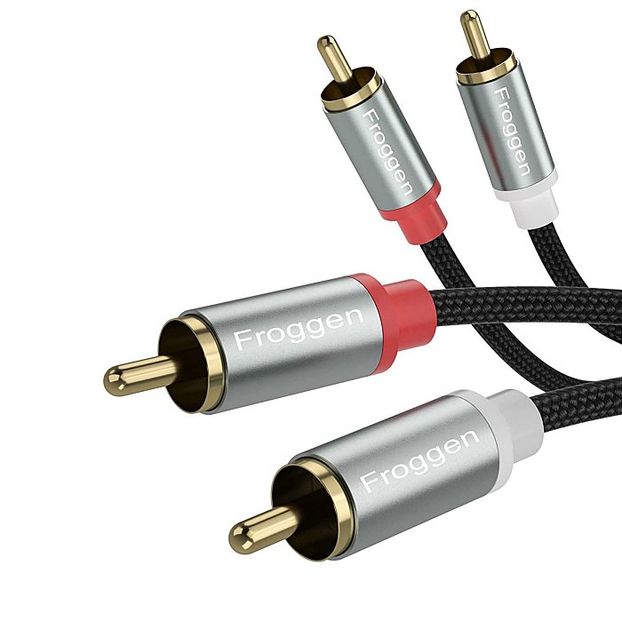 FROGGEN Dual 2RCA-2RCA Audio cable 1.3 meters - Cabo áudio hi-fi - 0718134978675