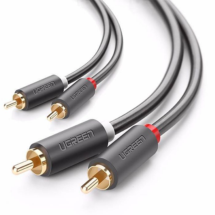 UGREEN 2RCA Male to 2RCA Male Cable 1.5m (Black) - Cabo áudio hi-fi - 10517_3