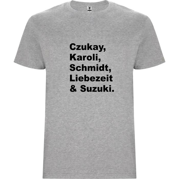 CAN - T-shirt cinza tamanho M, com aplicação gráfica personalizada 'Names'