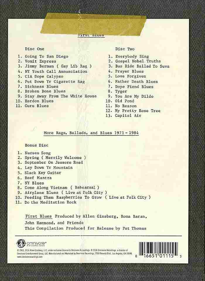 ALLEN GINSBERG - The Last Word On First Blues - CD3box - OVCD-175_3