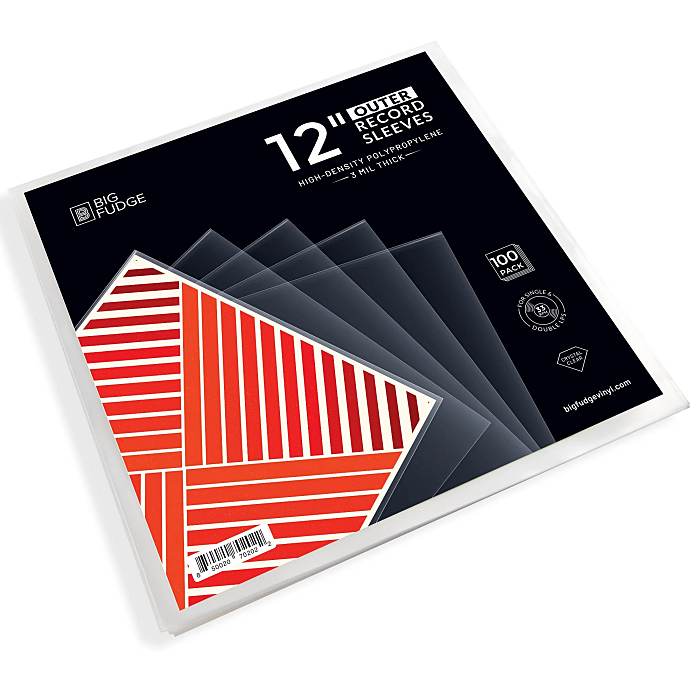 BIG FUDGE - 12'' Outer Record Sleeves High-Density Polypropylene (3 mil thick) - 100 pack - 850020702022_5