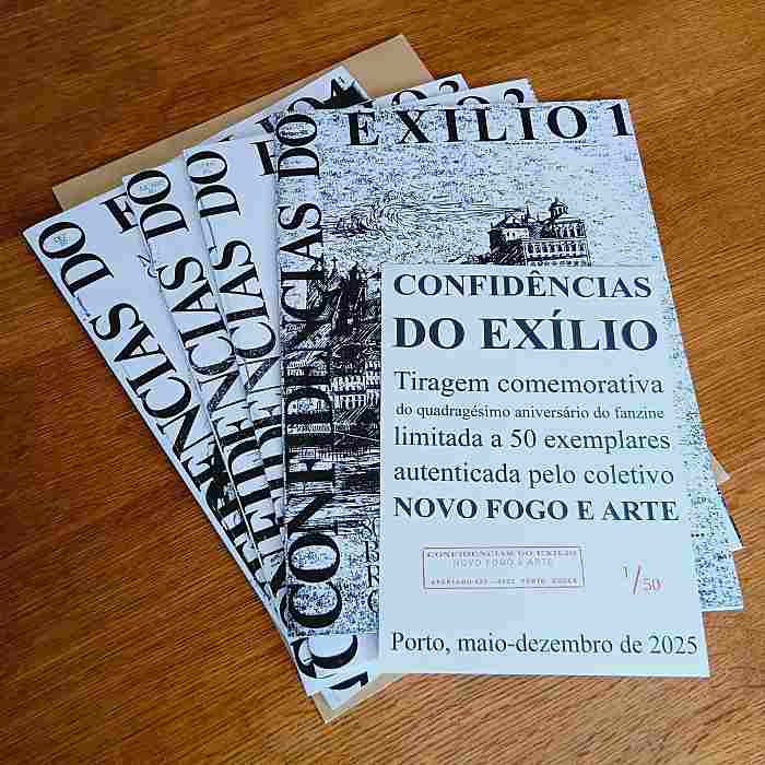 CONFIDÊNCIAS DO EXÍLIO – #1 #2 #3 #4 – Coleção de fanzines – CDE1234_5