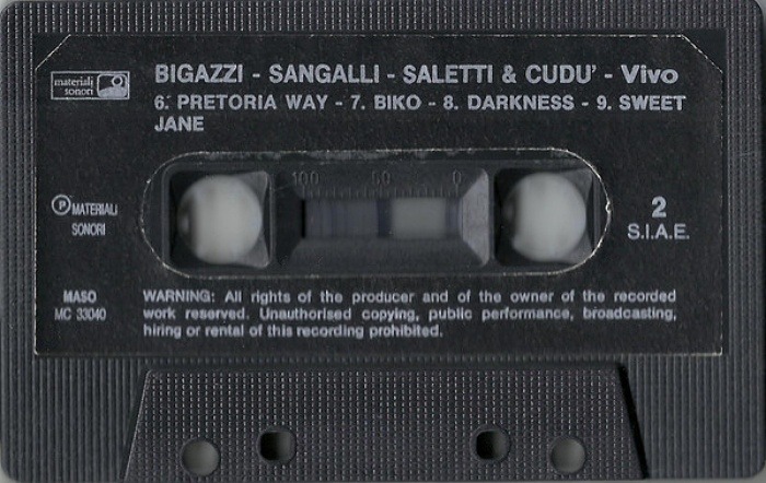 BIGAZZI, SANGALLI, SALETTI & CUDÙ - Vivo - Cassete - MASOMC33040_3