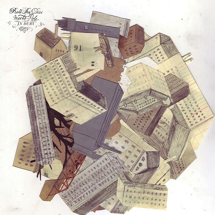 ROLL THE DICE meets POLE - In Dubs - 12'' EP marbled black & silver limited - DOCK59