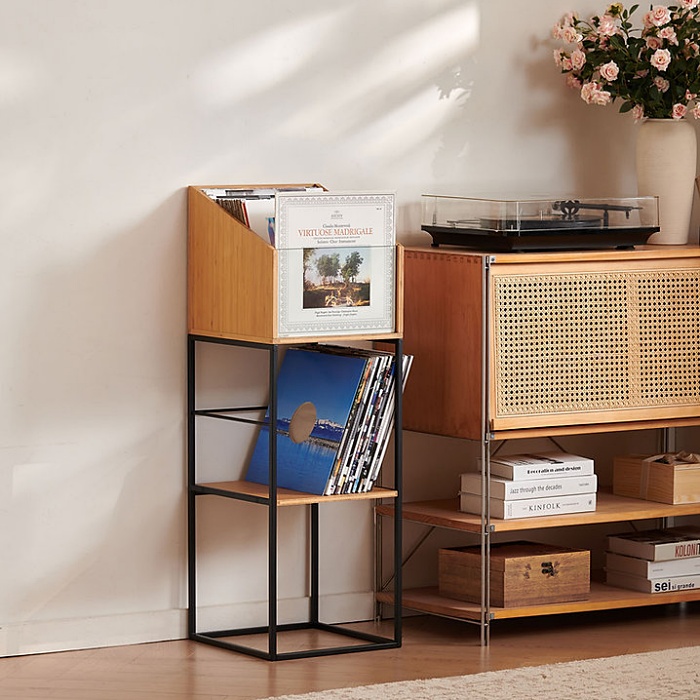 NORSTONE - Vinyl LP Stand - Móvel - NORST-VINLPSTBKBA_5